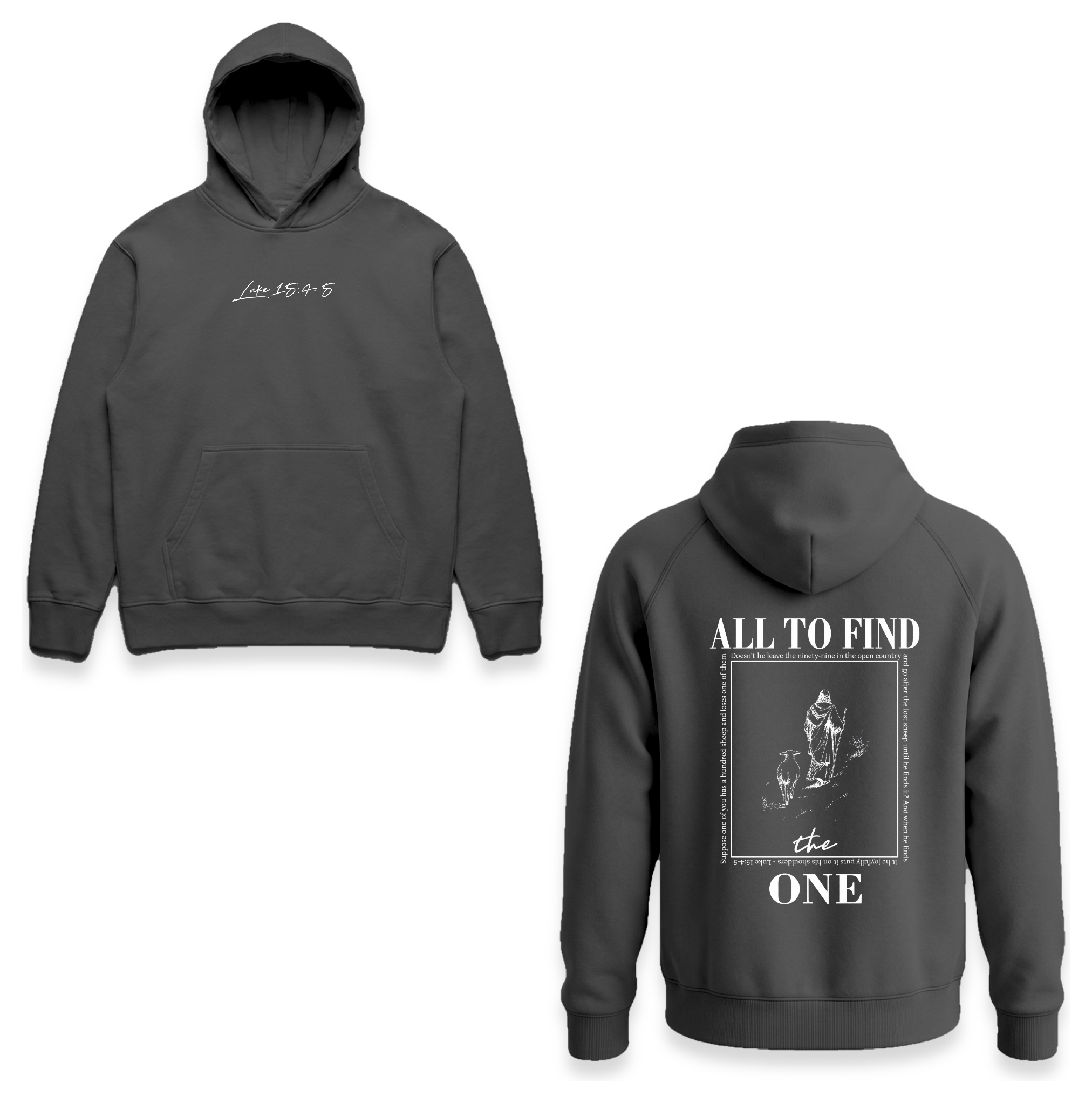 Marcia "ALL TO FIND THE ONE" Hoodie Gray - composite 1