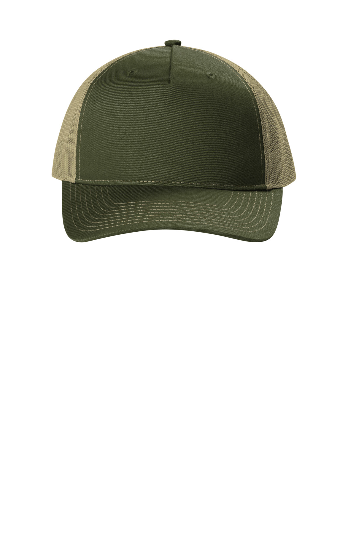 Port Authority Snapback Five-Panel Trucker Cap C405. Front