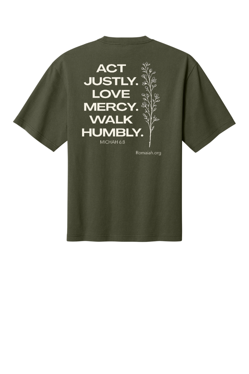 Act Justly. Love Mercy Oversized Tee - preview 3