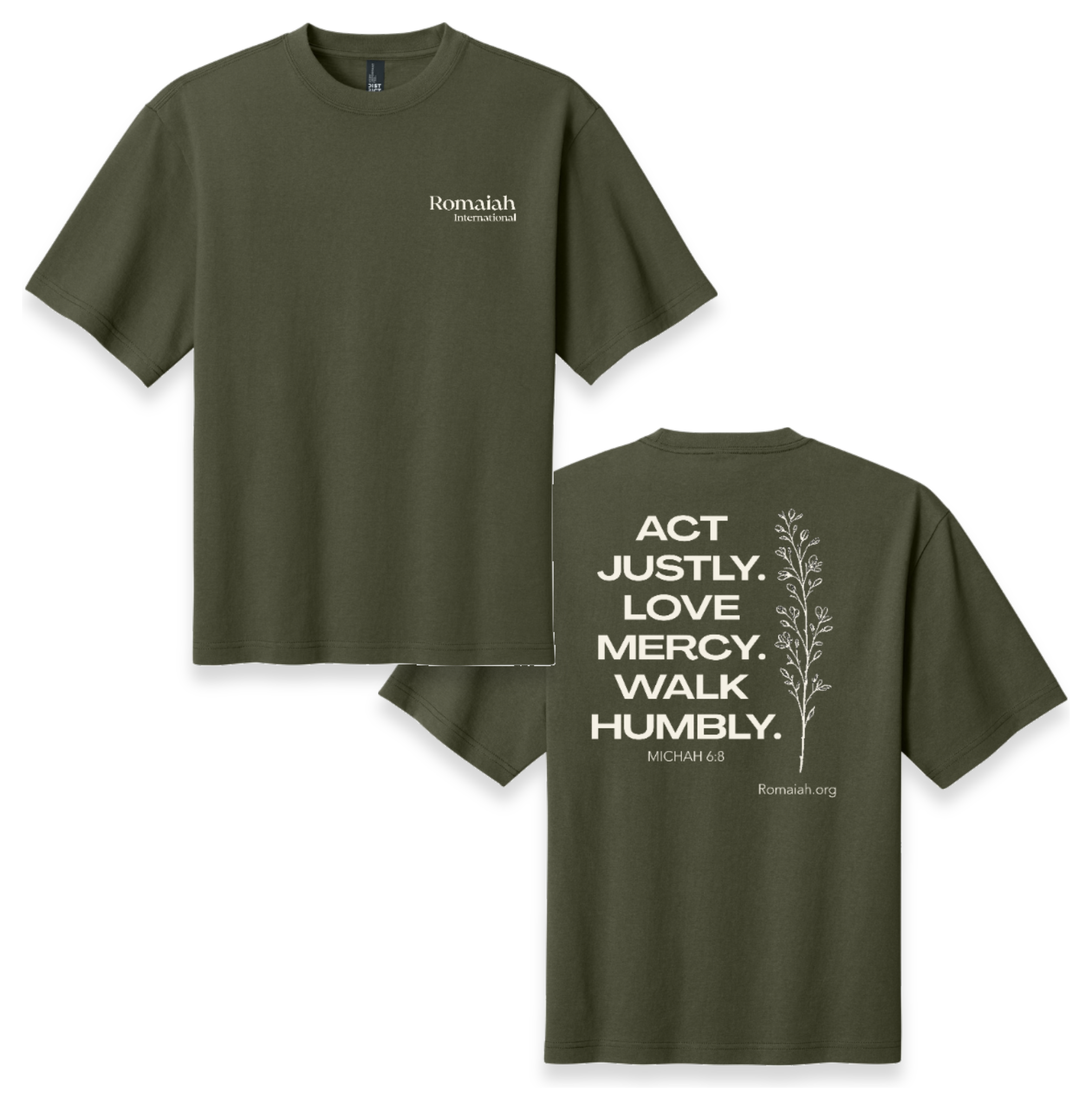Act Justly. Love Mercy Oversized Tee
