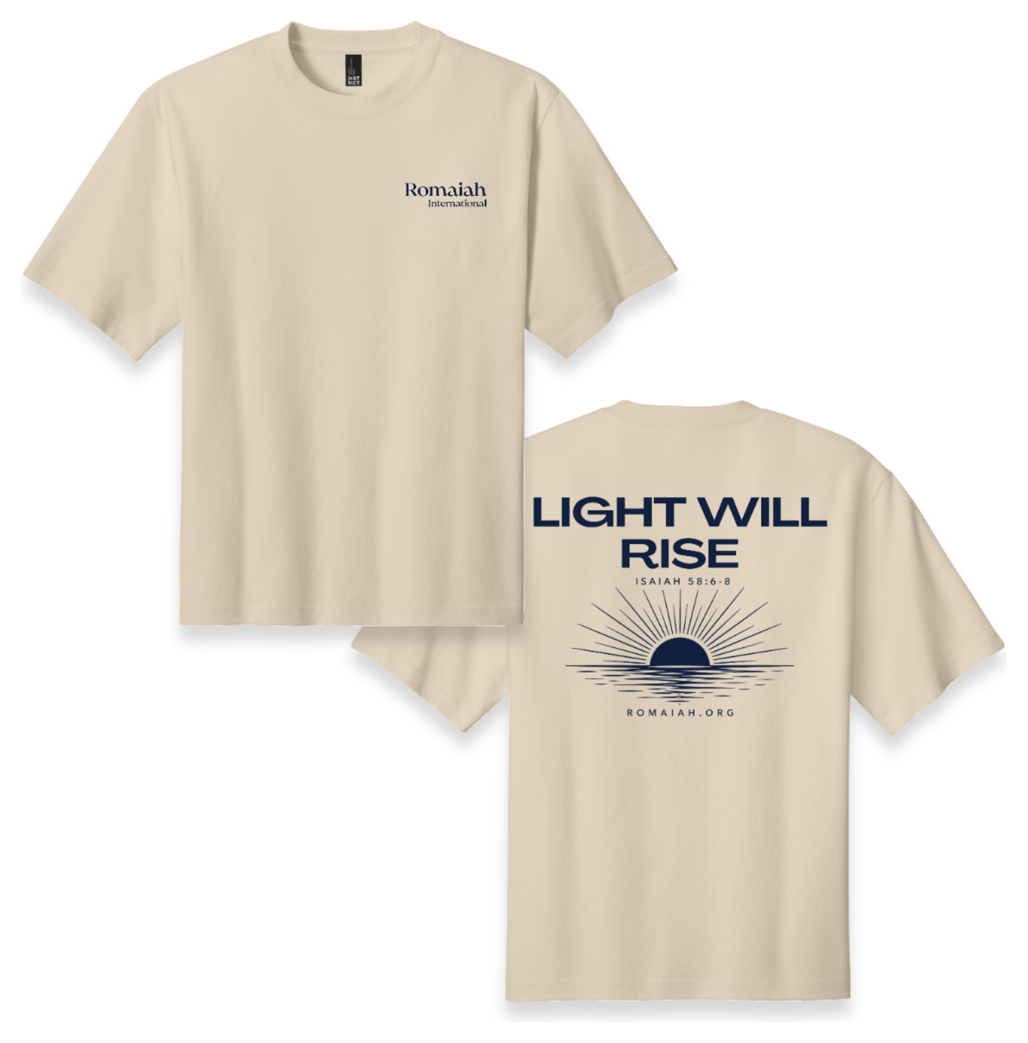 Light Will Rise RI Oversized Tee