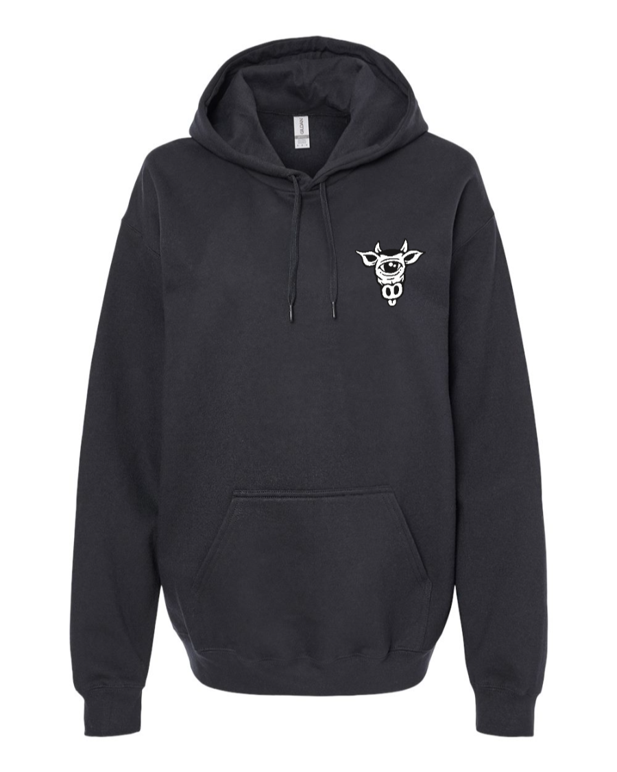 Red Meat Conspiracy Logo Unisex Softstyle® Midweight Hooded Sweatshirt - Product Image 2